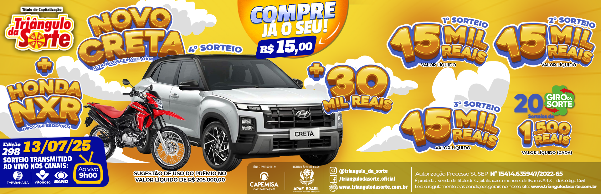 Premiação 13/07/2025