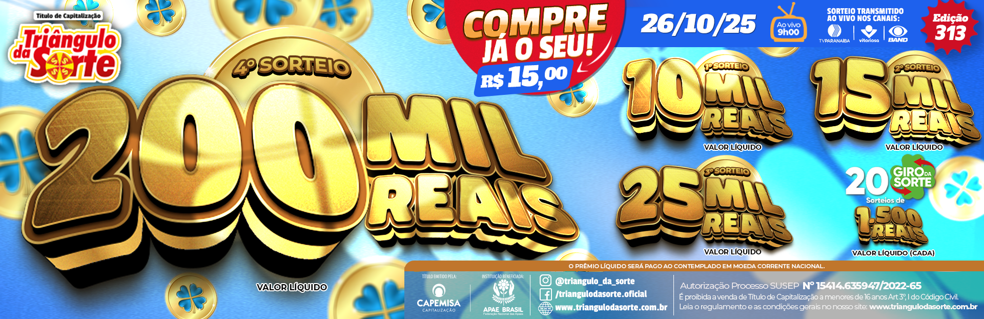 Premiação 26/10/2025