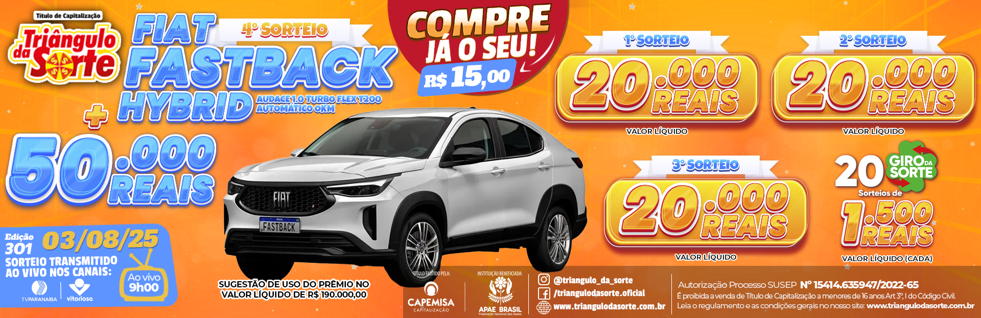 Premiação 03/08/2025