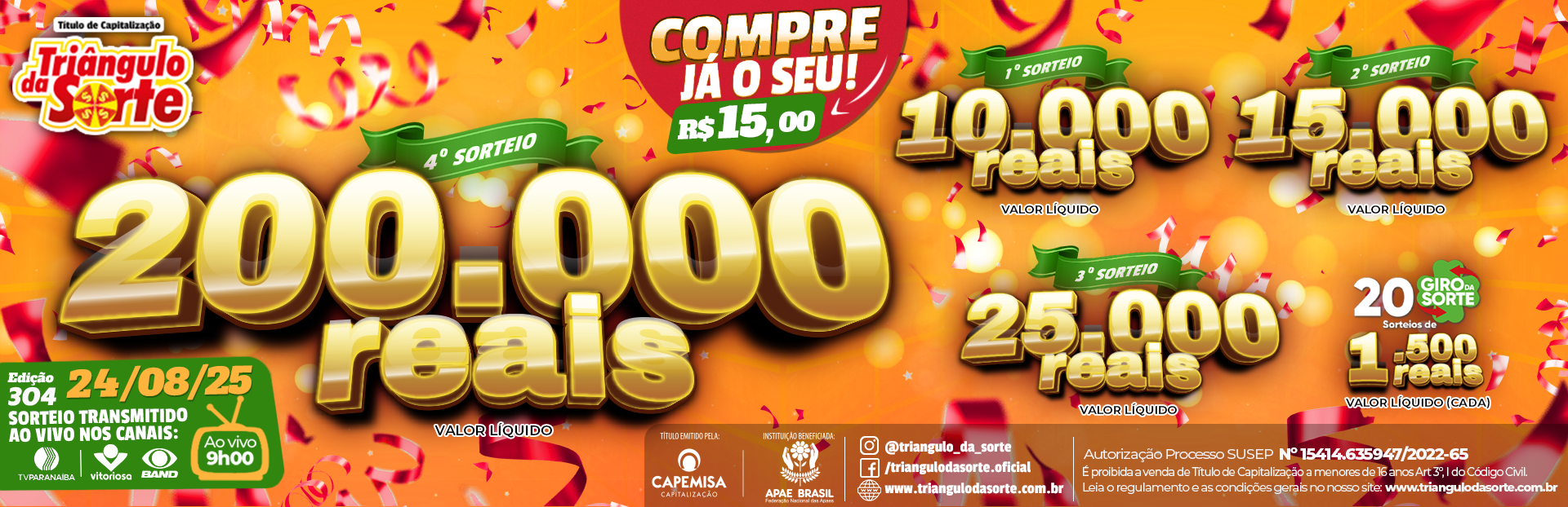 Premiação 24/08/2025