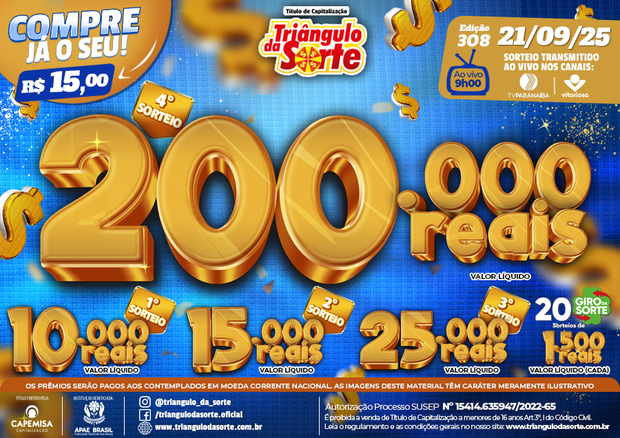Premiação 21/09/2025