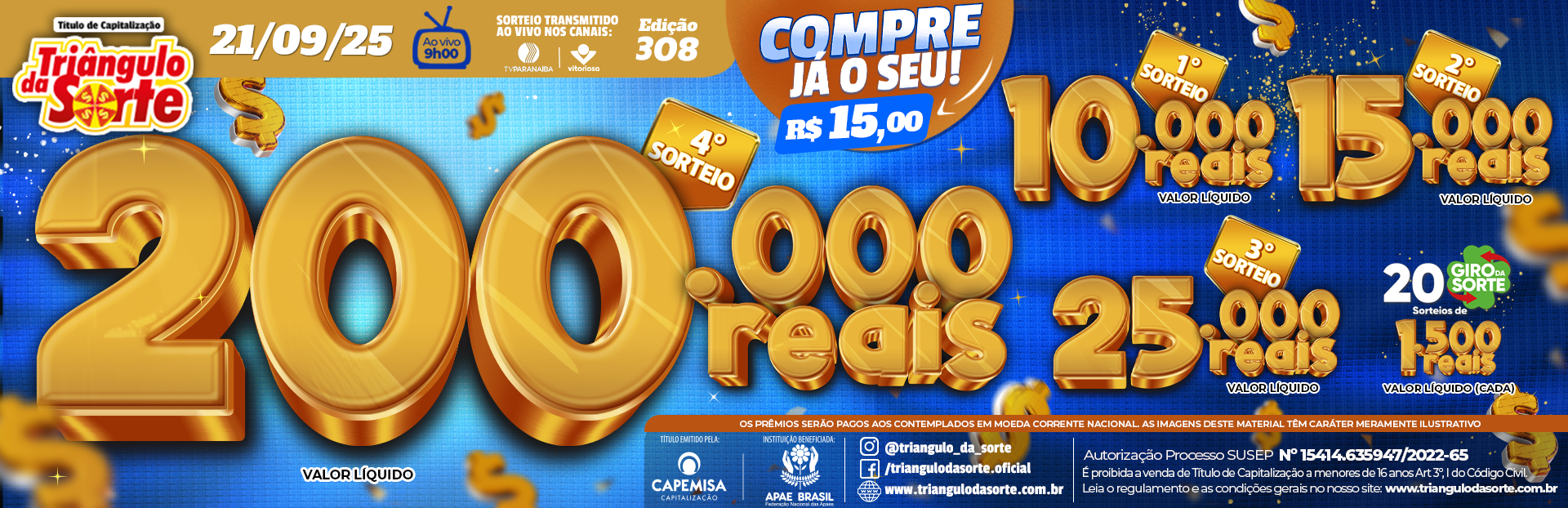 Premiação 21/09/2025