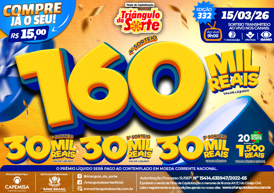 Premiação 15/03/2026