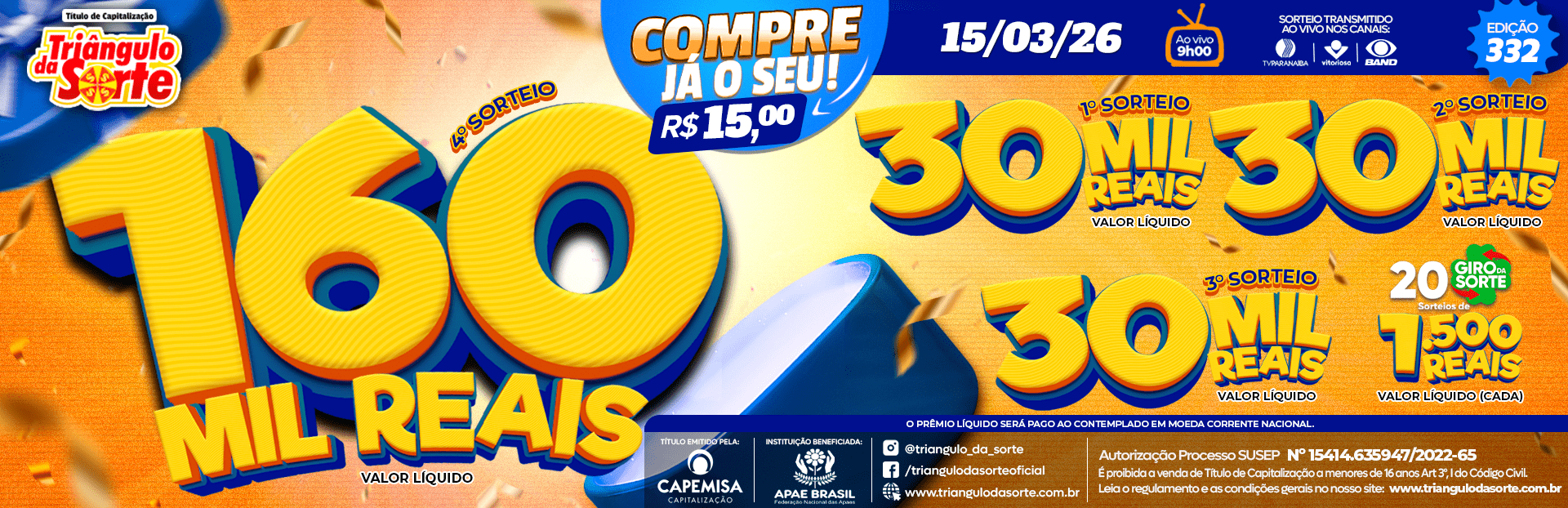 Premiação 15/03/2026