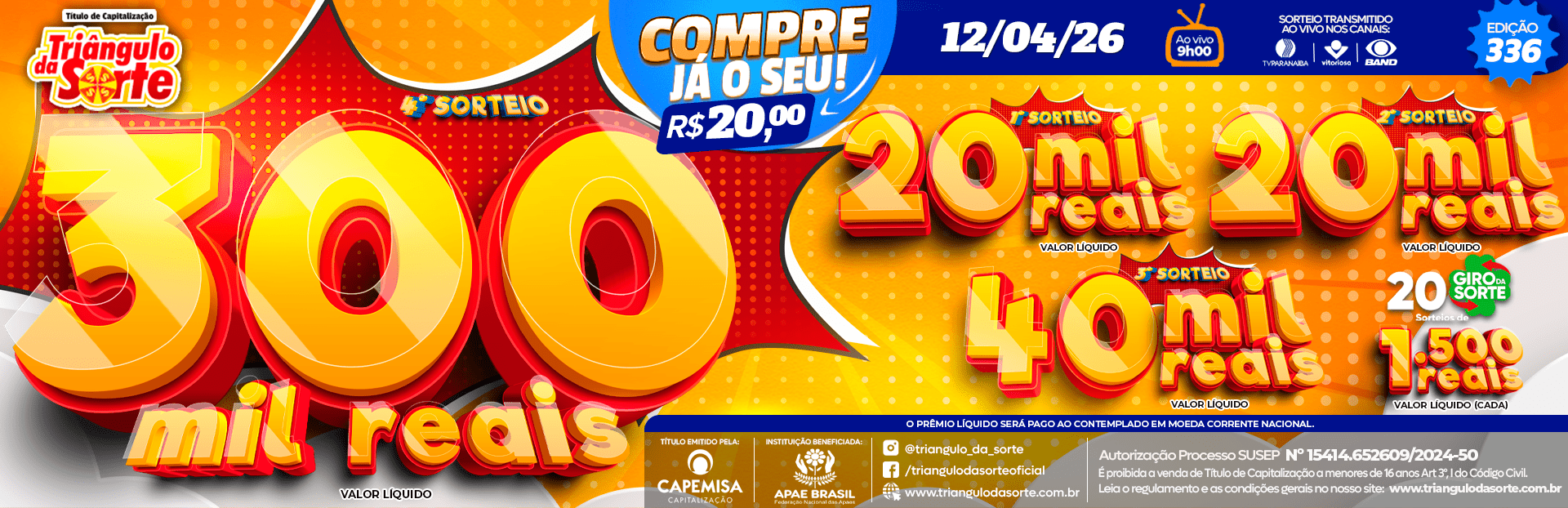 Premiação 12/04/2026