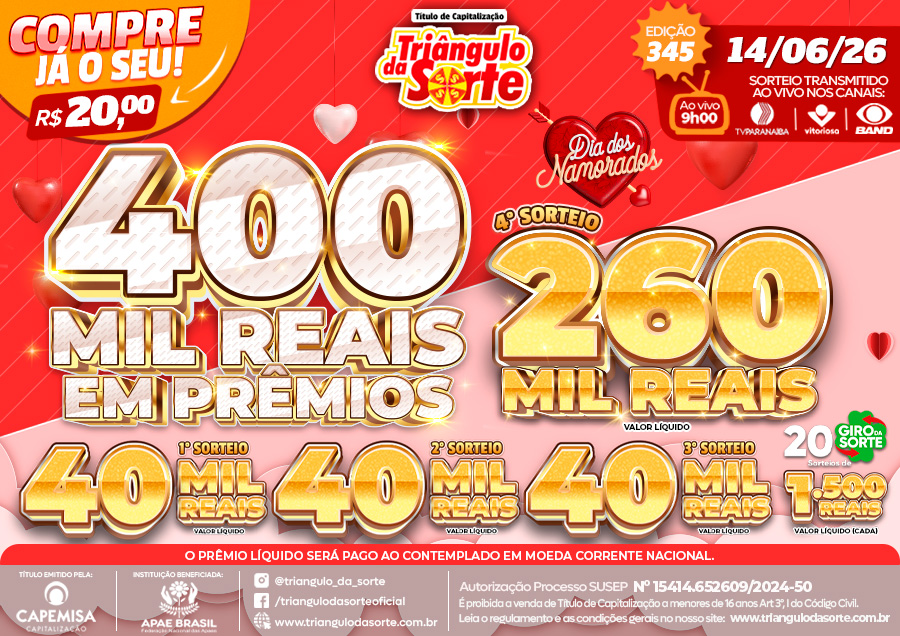 Premiação 14/06/2026