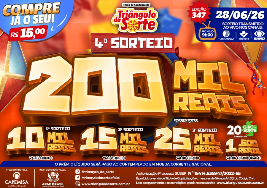 Premiação 28/06/2026