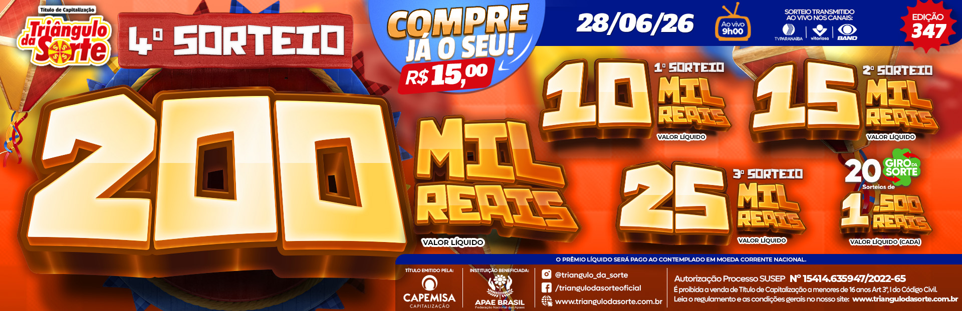 Premiação 28/06/2026