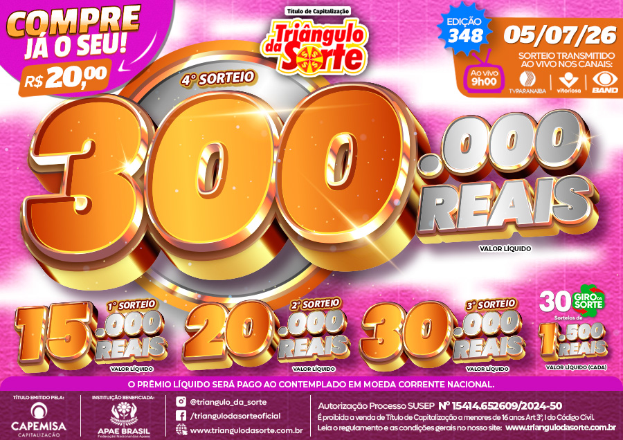 Premiação 05/07/2026
