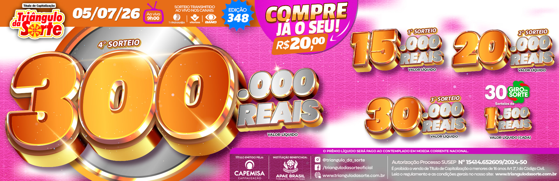 Premiação 05/07/2026