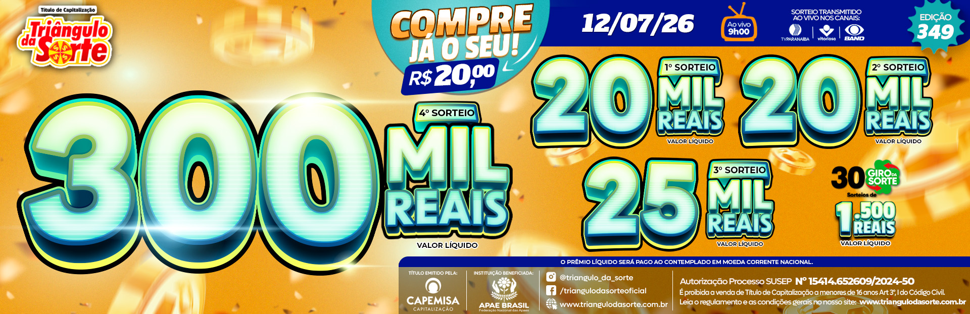 Premiação 12/07/2026
