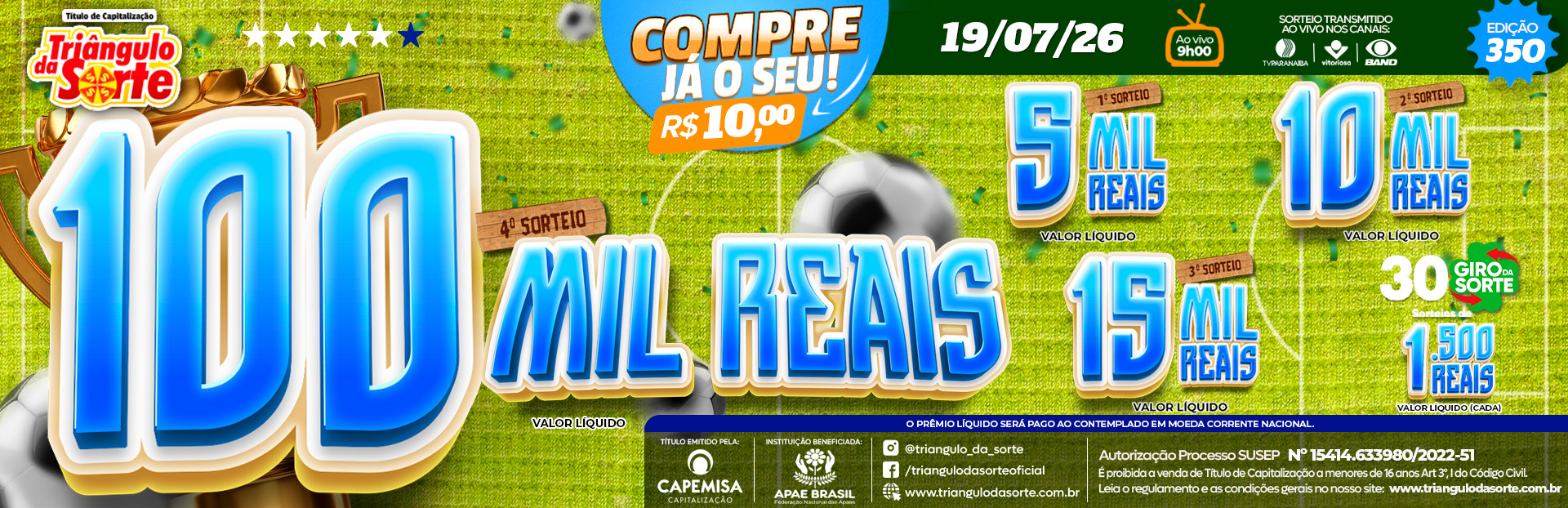 Premiação 19/07/2026