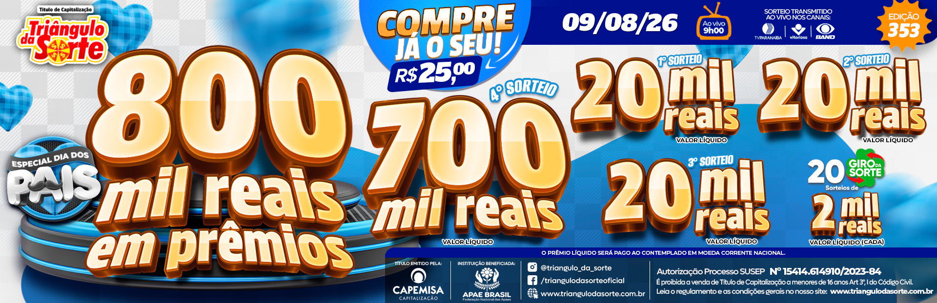 Premiação 09/08/2026