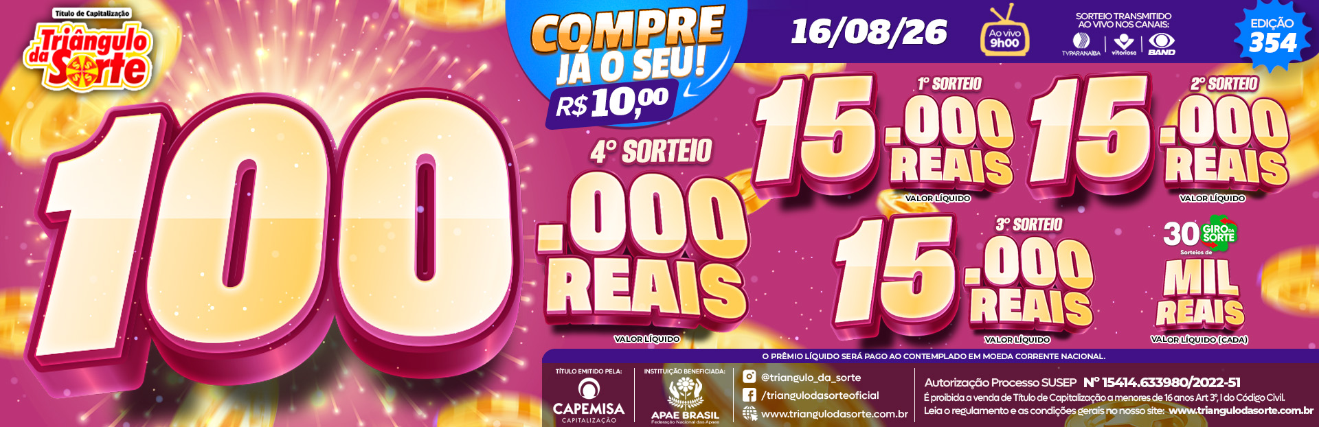Premiação 16/08/2026
