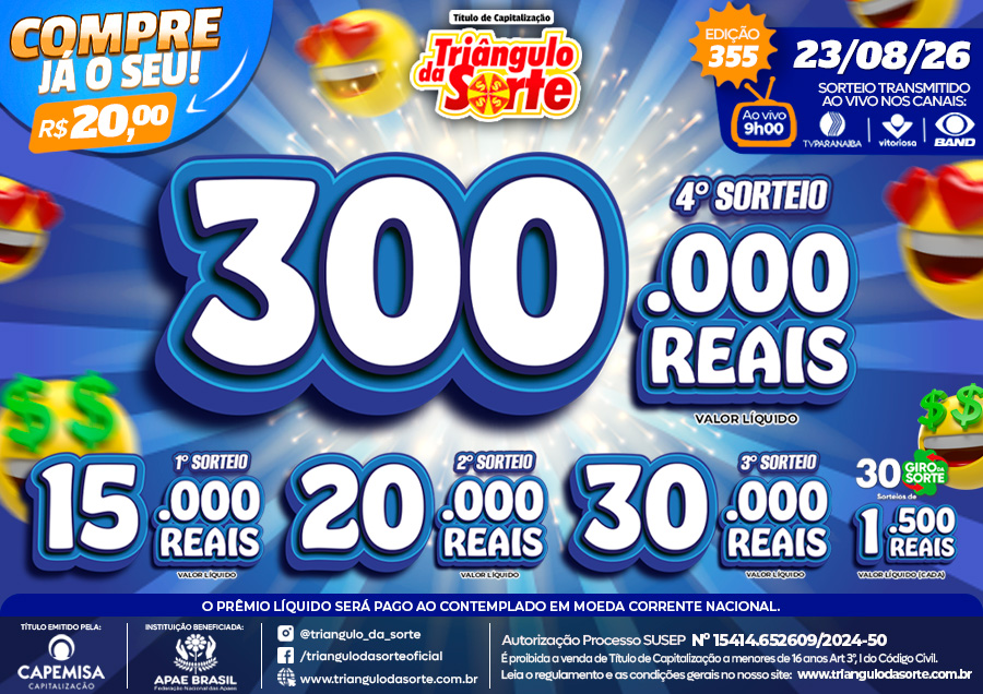 Premiação 23/08/2026