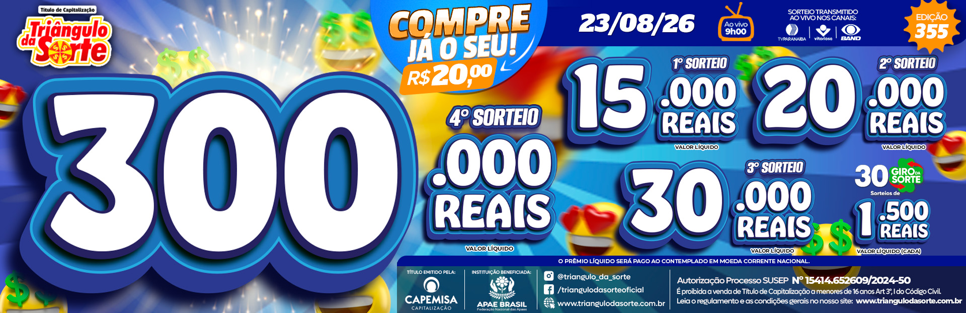 Premiação 23/08/2026