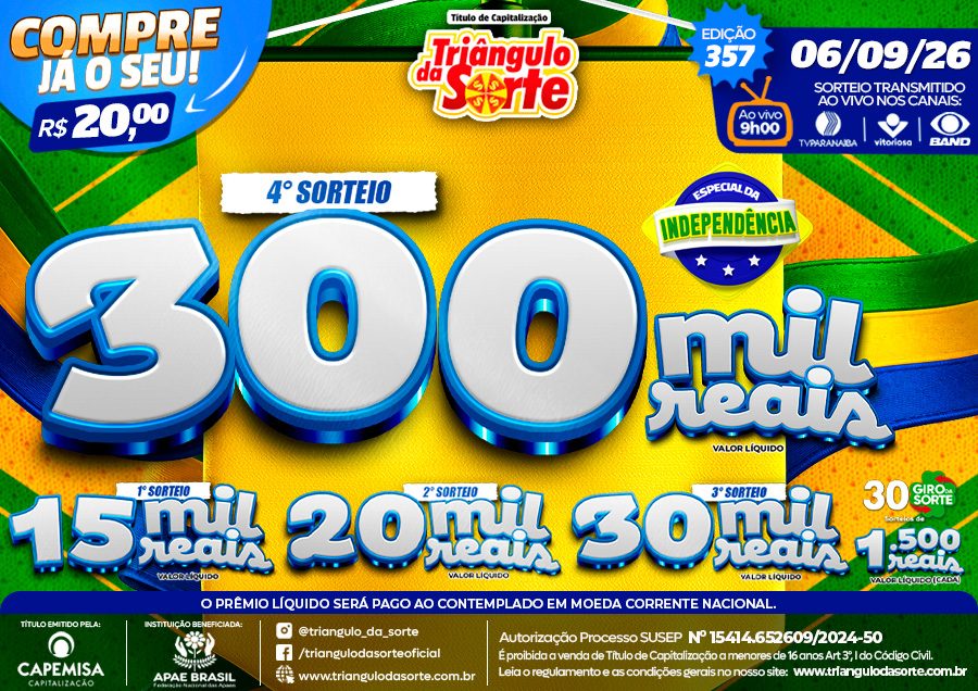 Premiação 06/09/2026