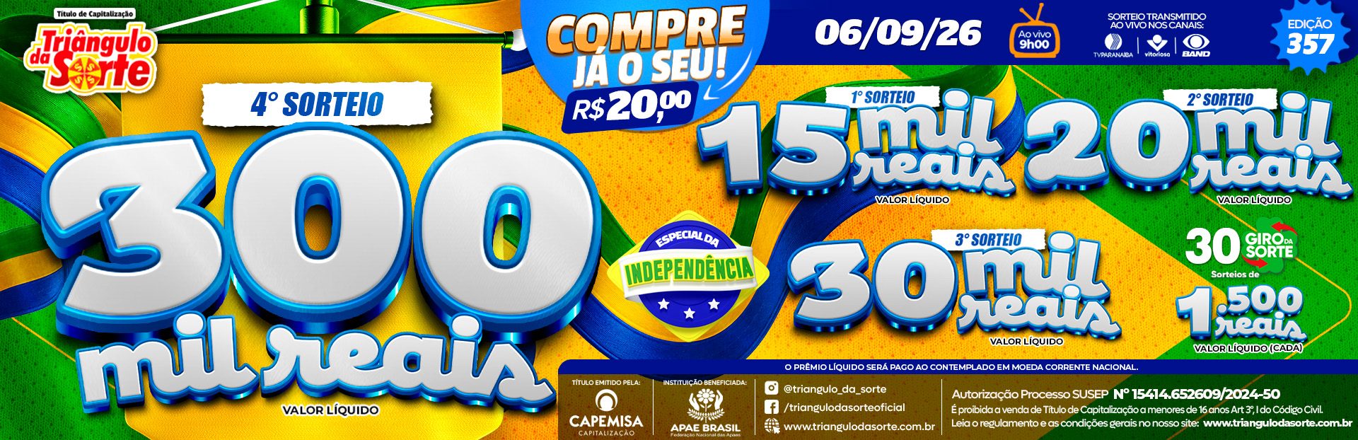 Premiação 06/09/2026