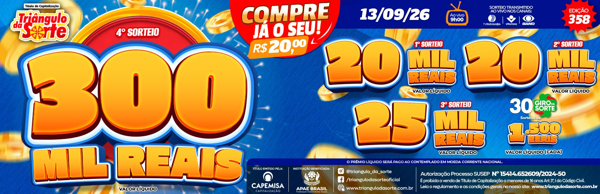 Premiação 13/09/2026
