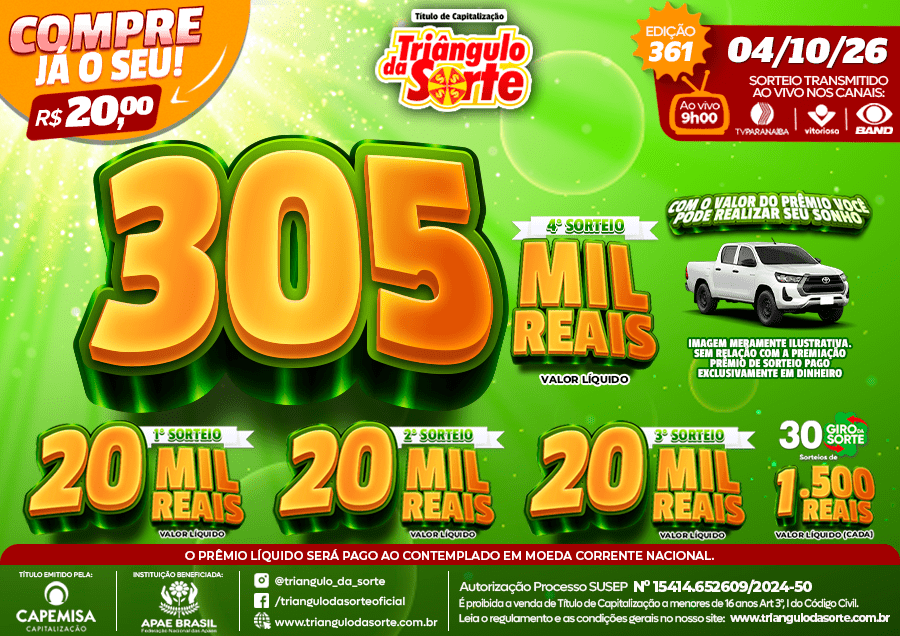 Premiação 04/10/2026