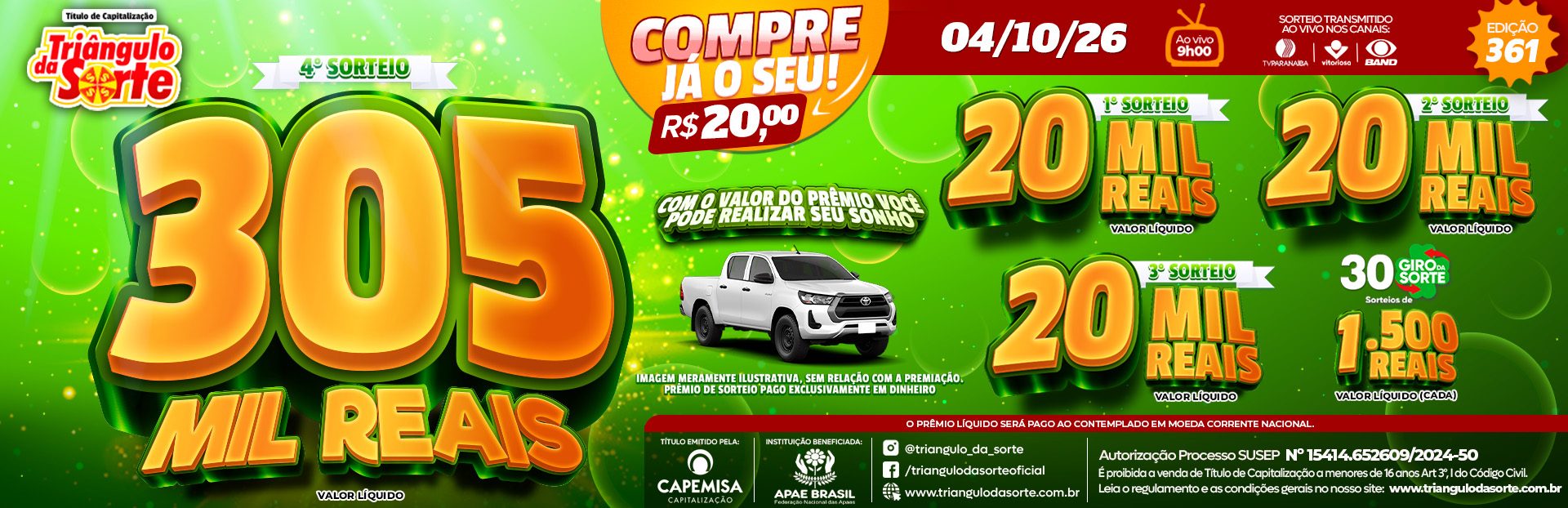 Premiação 04/10/2026
