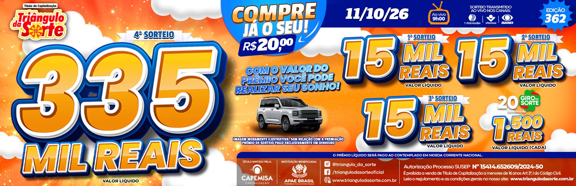 Premiação 11/10/2026